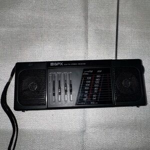 Black AM/FM Stereo Receiver